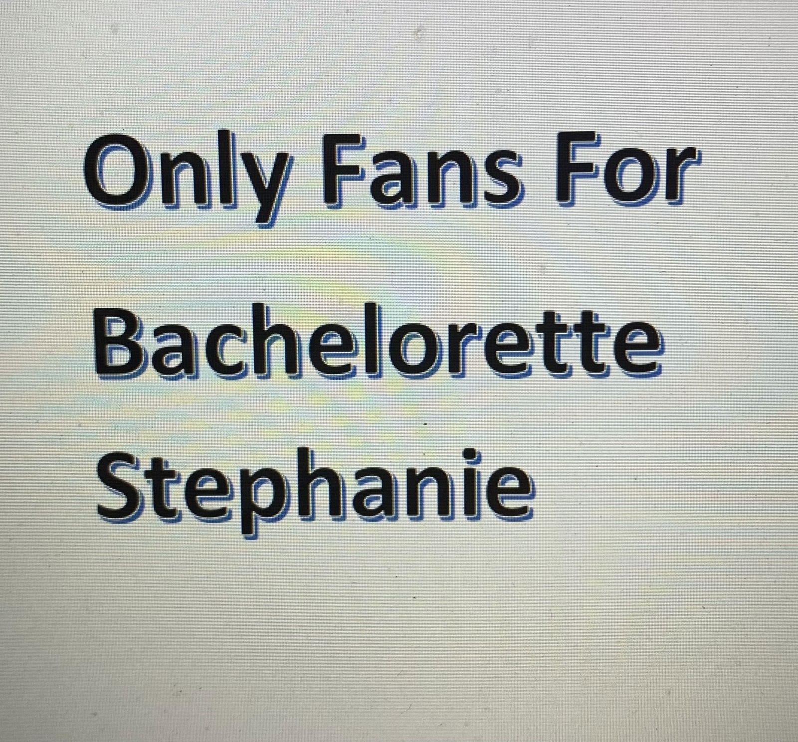 Bachelorette Stephanie