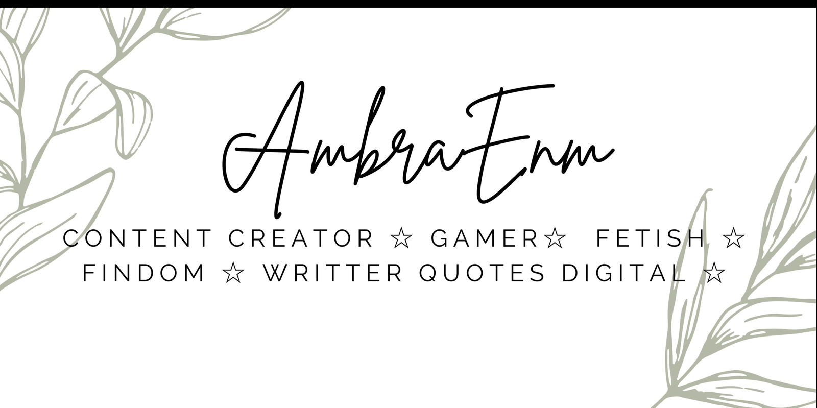 🤍AmbraEnm 🤍 profile banner