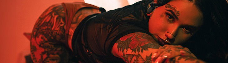 Andrea Purple profile banner