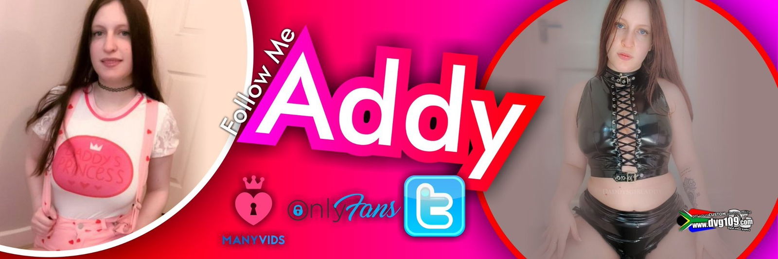 Addy ❤️ FREE 🥰 DADDYSGIRLADDYVIP $7.99 profile banner