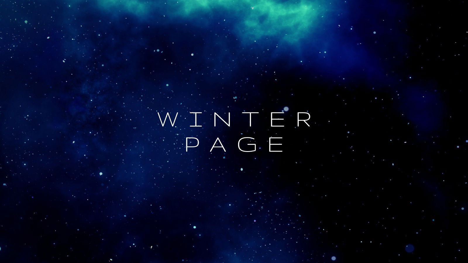 Winter Page profile banner
