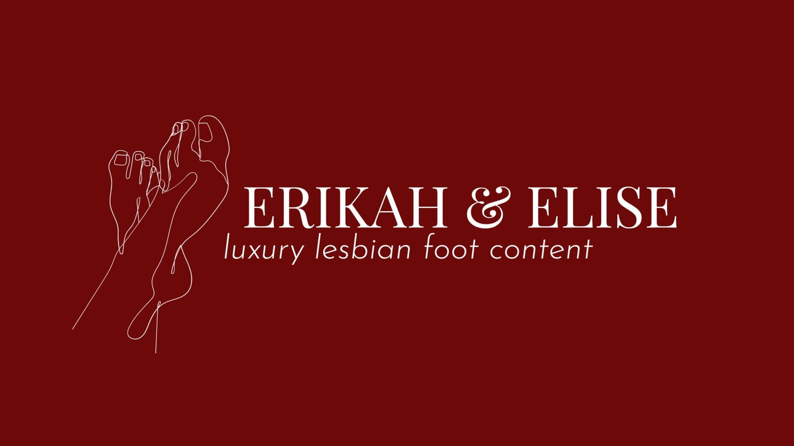 Erikah & Elise | Luxury Lesbian Feet profile banner