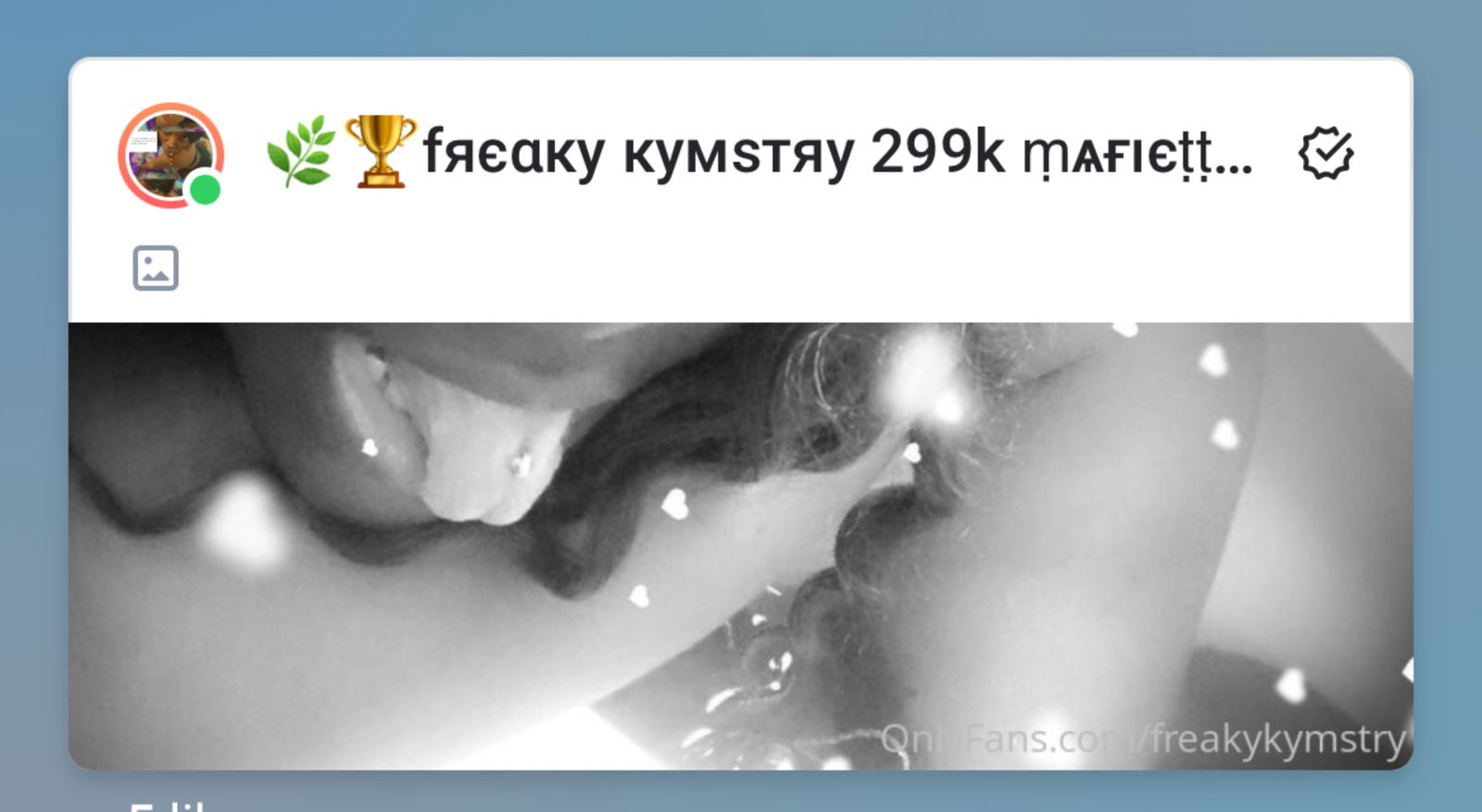 🌿🏆fяєαку кумѕтяу 899.7k ṃѧғıєṭṭѧ🏆🌿 profile banner