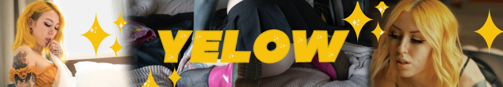 Yelow profile banner