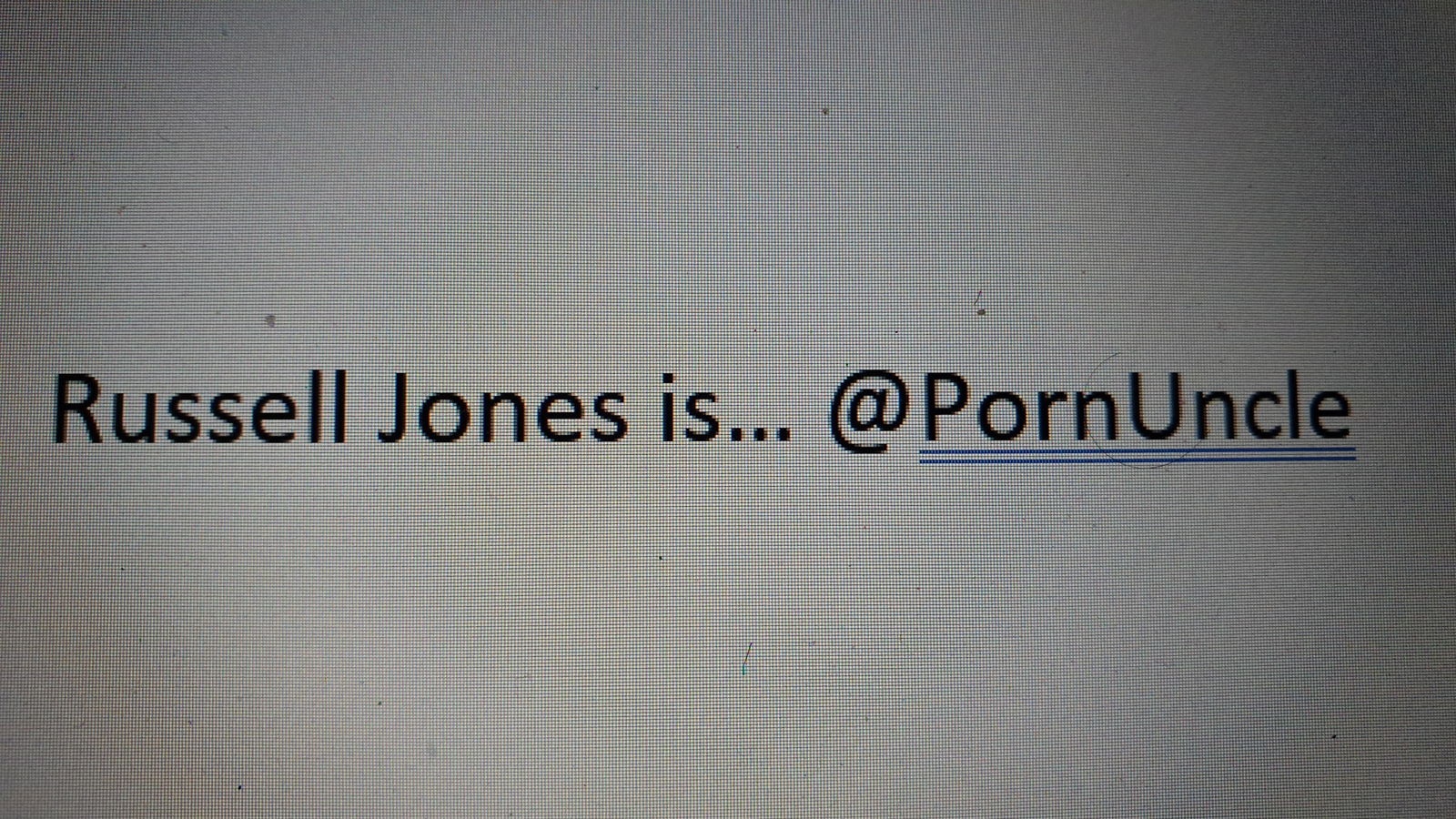 Russell Jones aka PornUncle profile banner