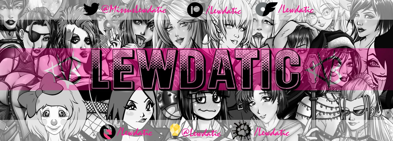 Lewdatic π profile banner