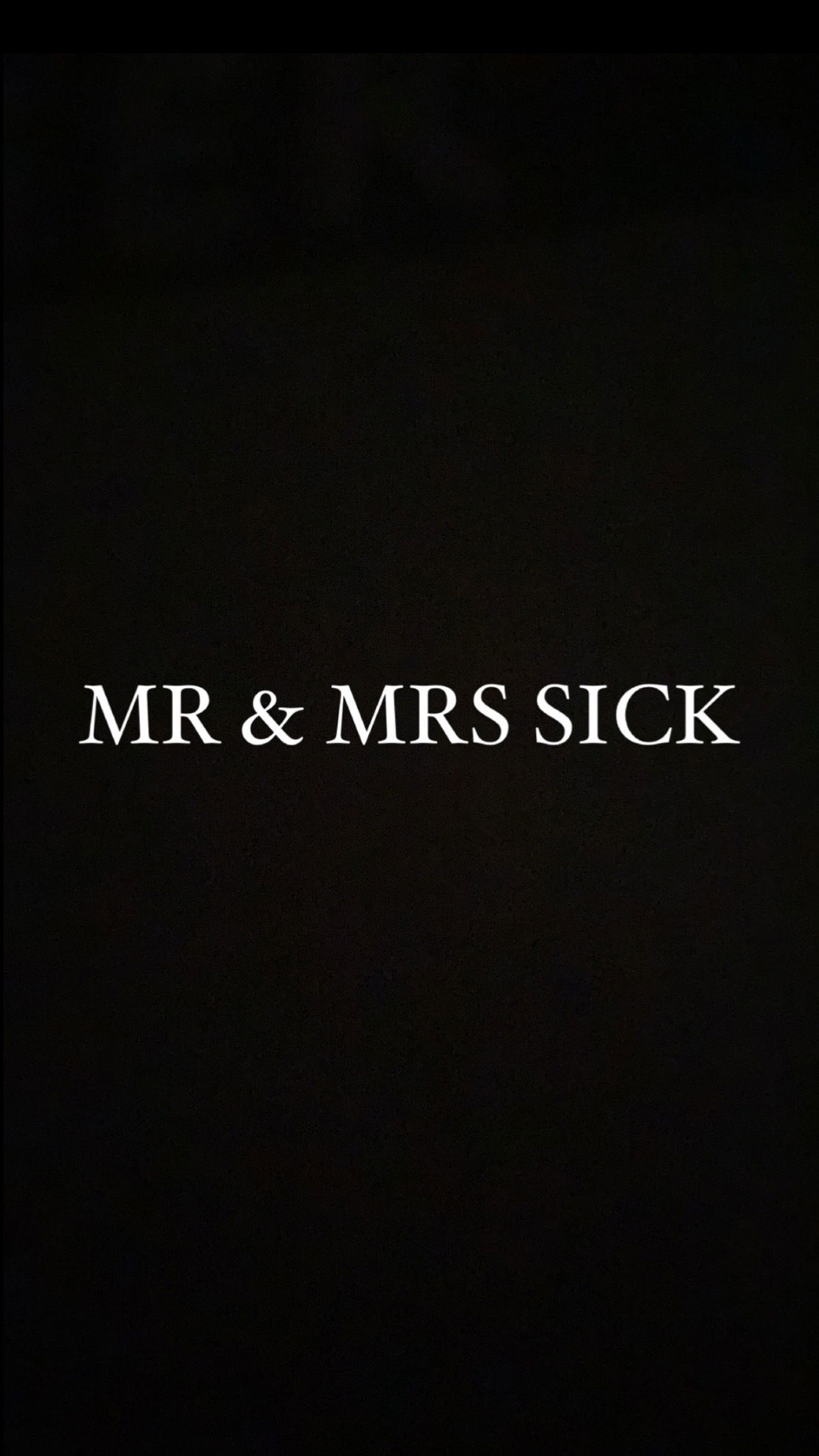 MR & MRS SICK profile banner