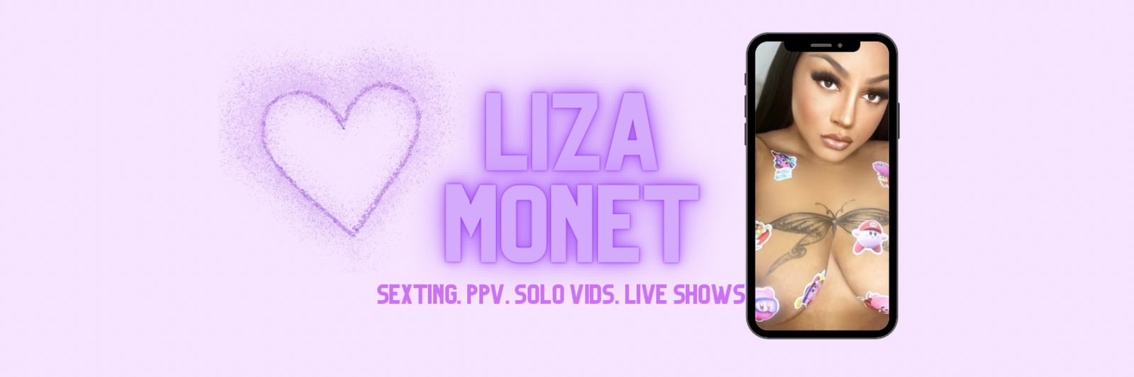 Liza Monet profile banner