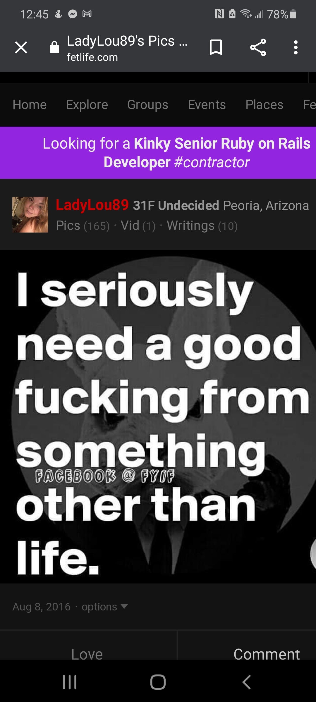 Lady Lou profile banner
