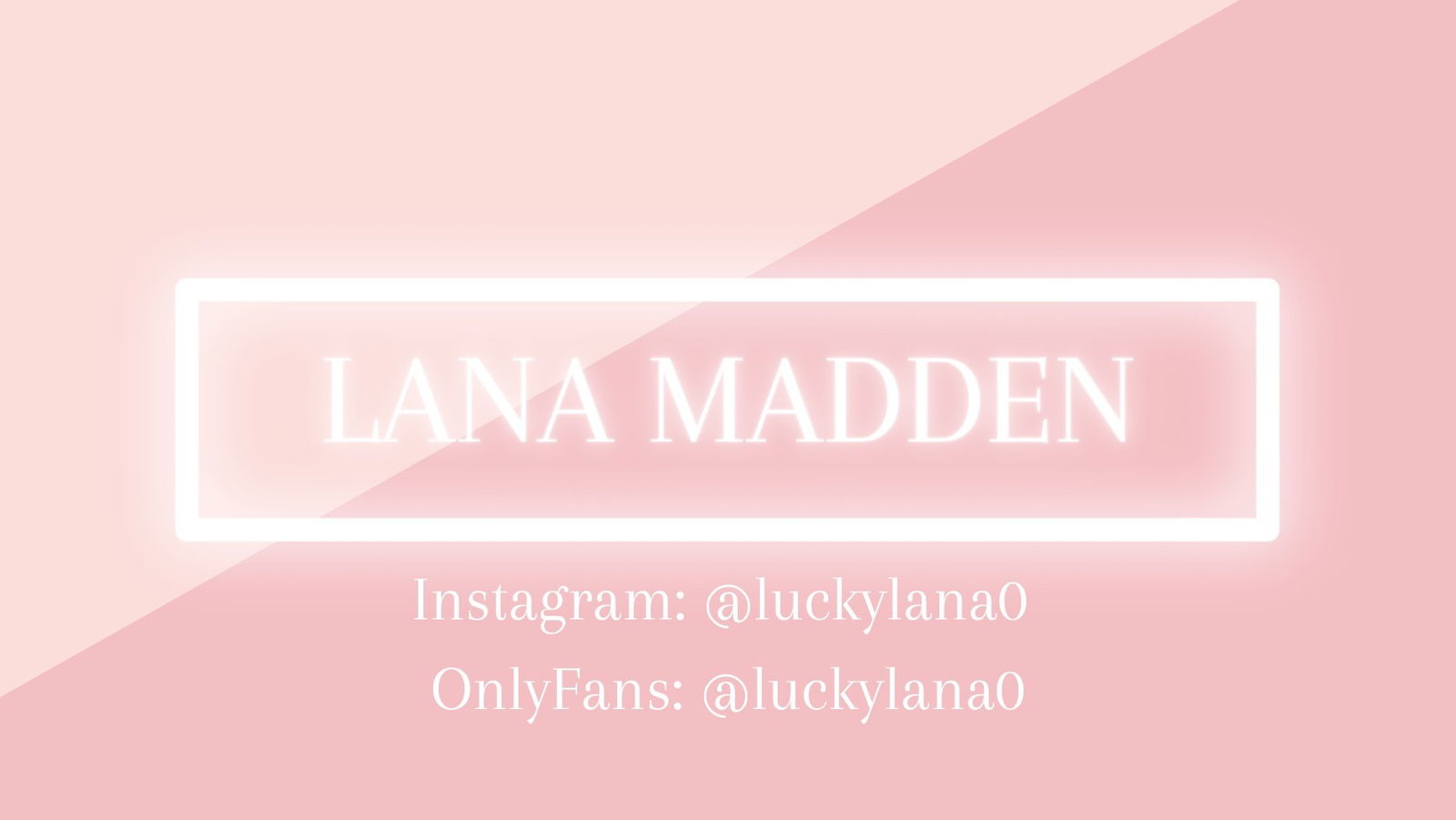 Lana Madden ✨ FREE PAGE profile banner
