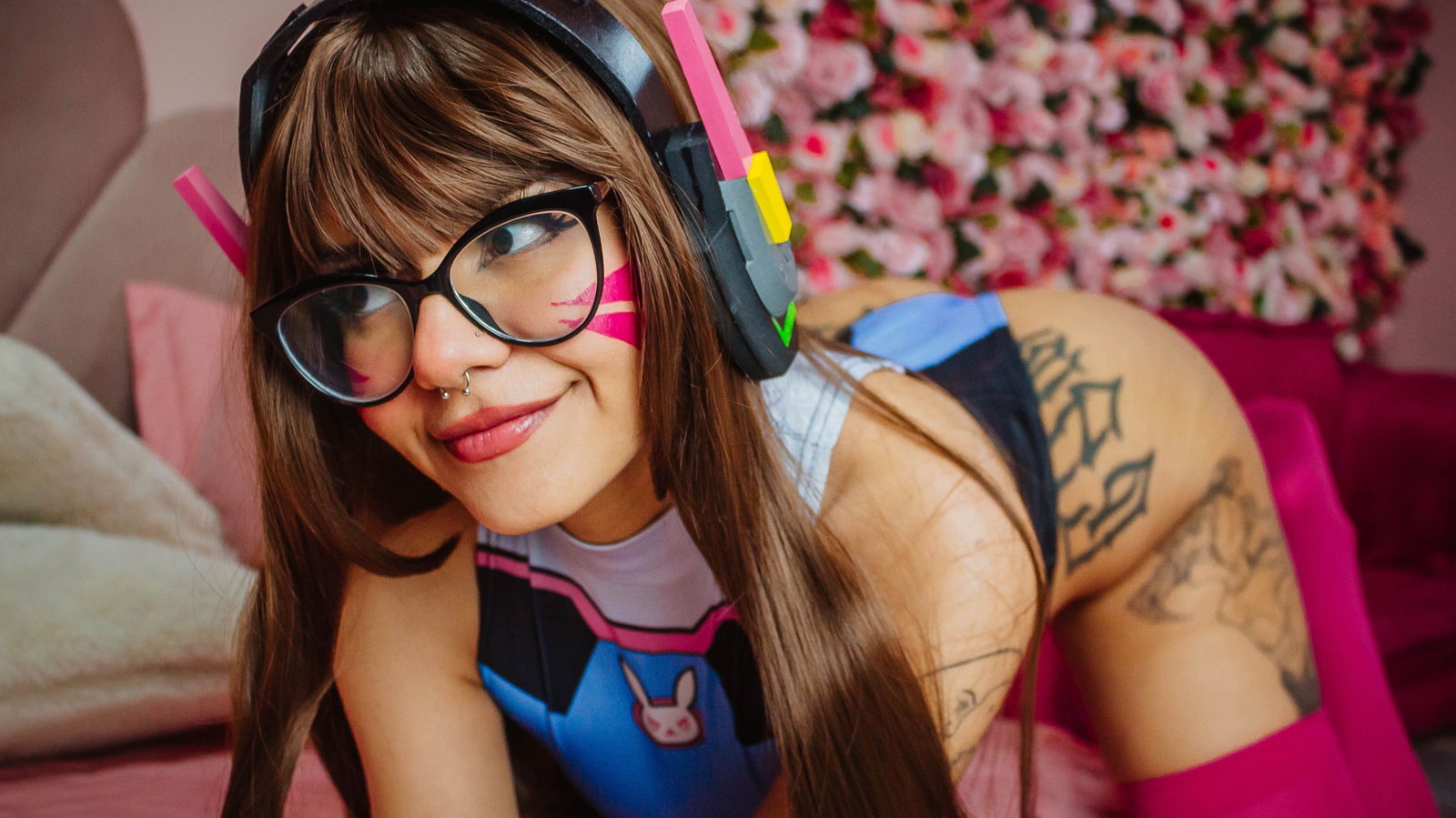 LunaWolfy • cute gf 🌸 profile banner
