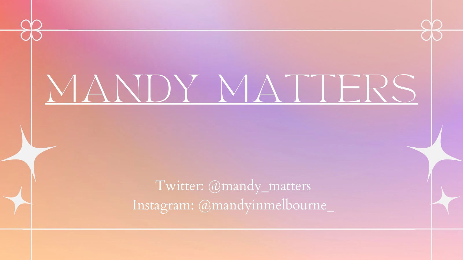 Mandy Matters profile banner