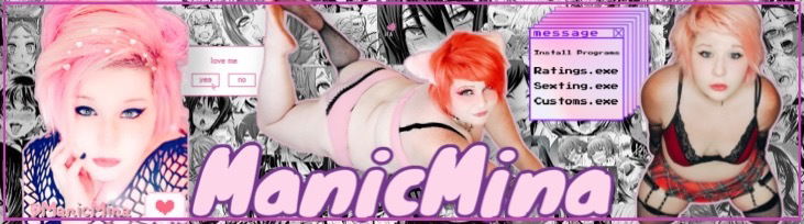 ManicMina | BBW Kinky Geek & E-Girl profile banner