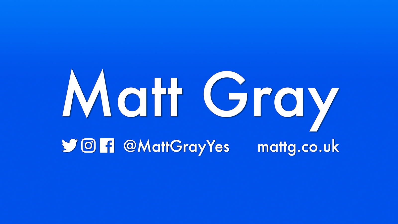 Matt Gray profile banner