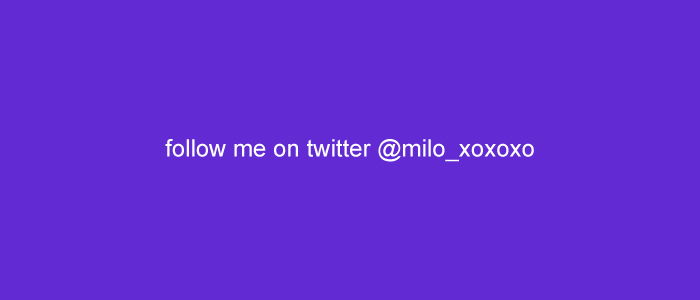 Milo profile banner