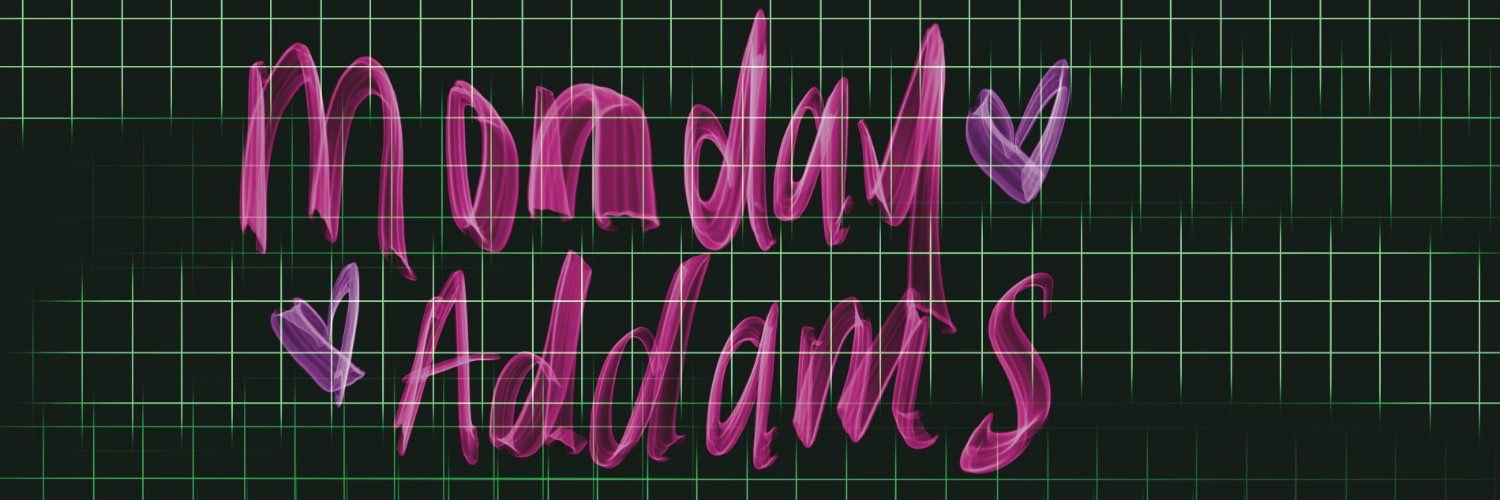 Monday Addams profile banner