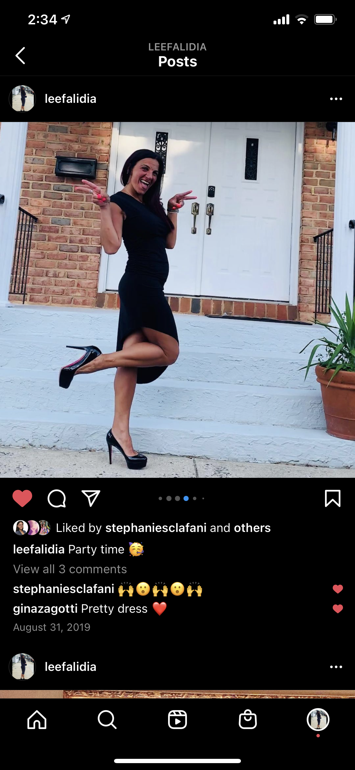 Red in heels profile banner