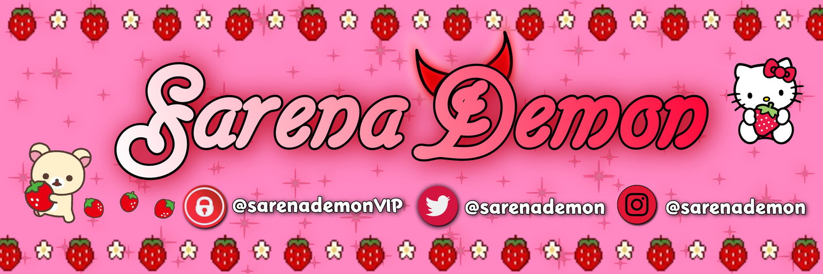 😈Sarena Demon😈 🌟VIP / NO PPV🌟 profile banner