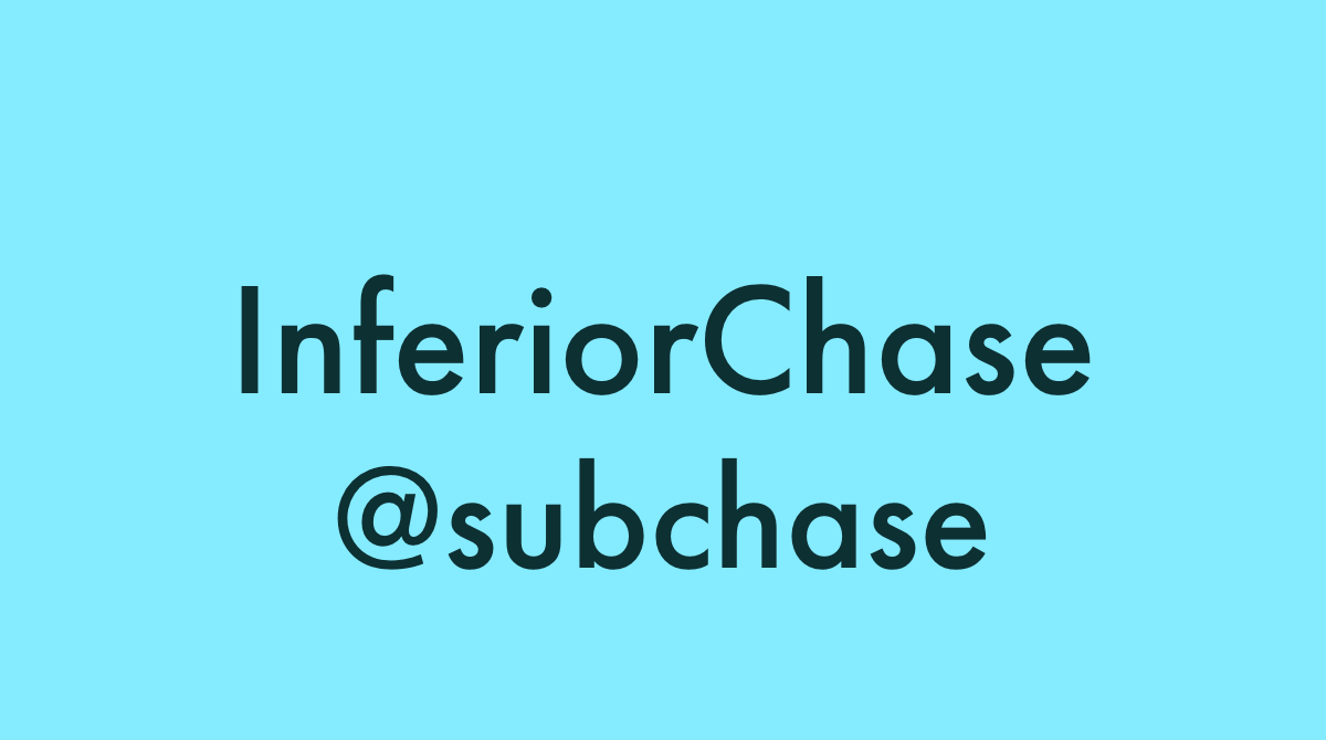 Inferiorchase profile banner