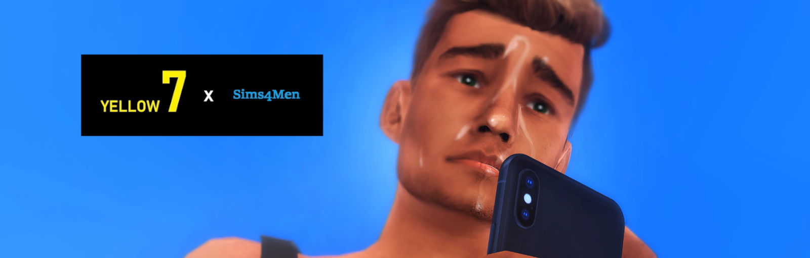 Yellow Seven x Sims4Men profile banner