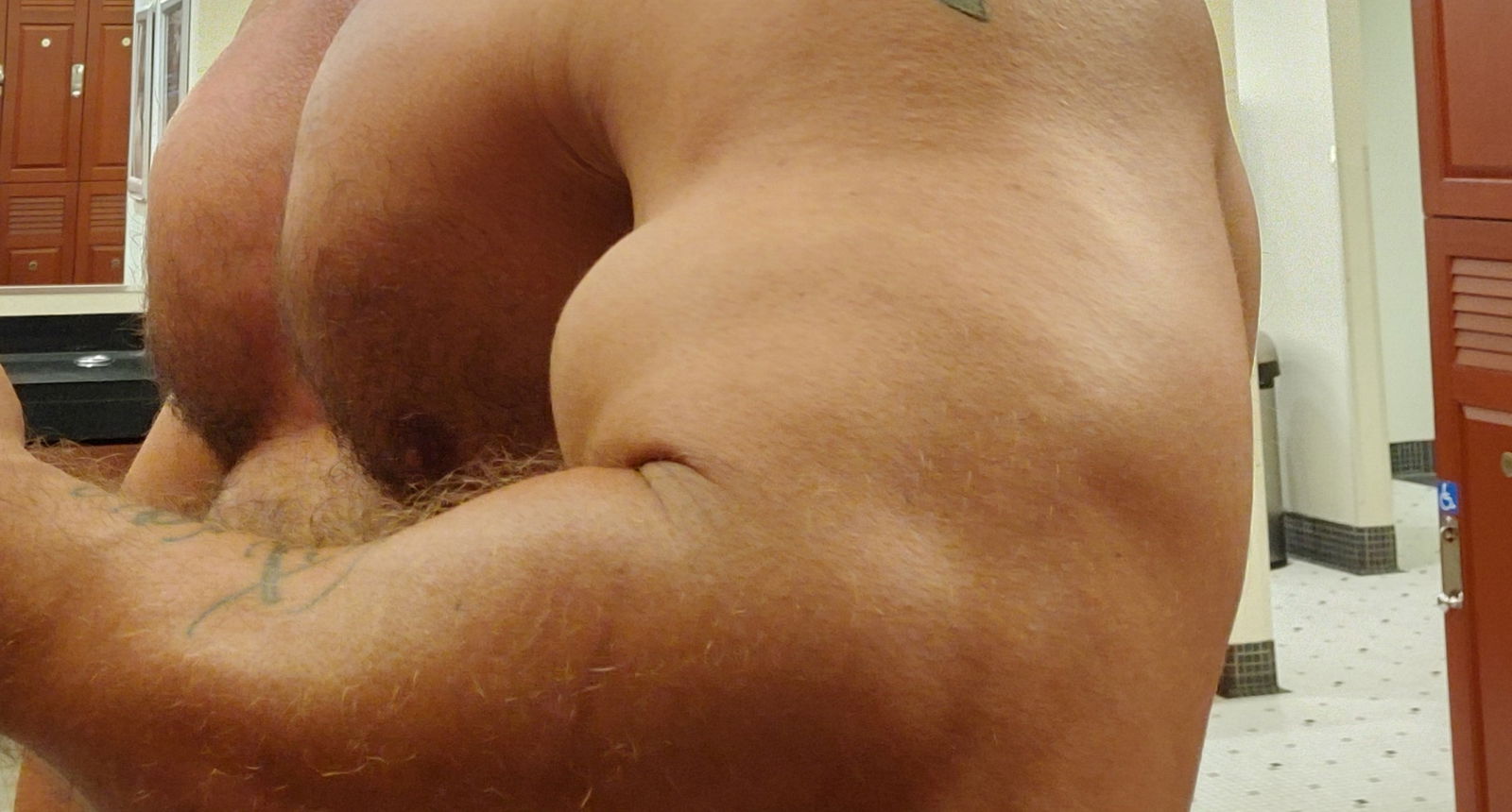 Nude guitar player profile banner