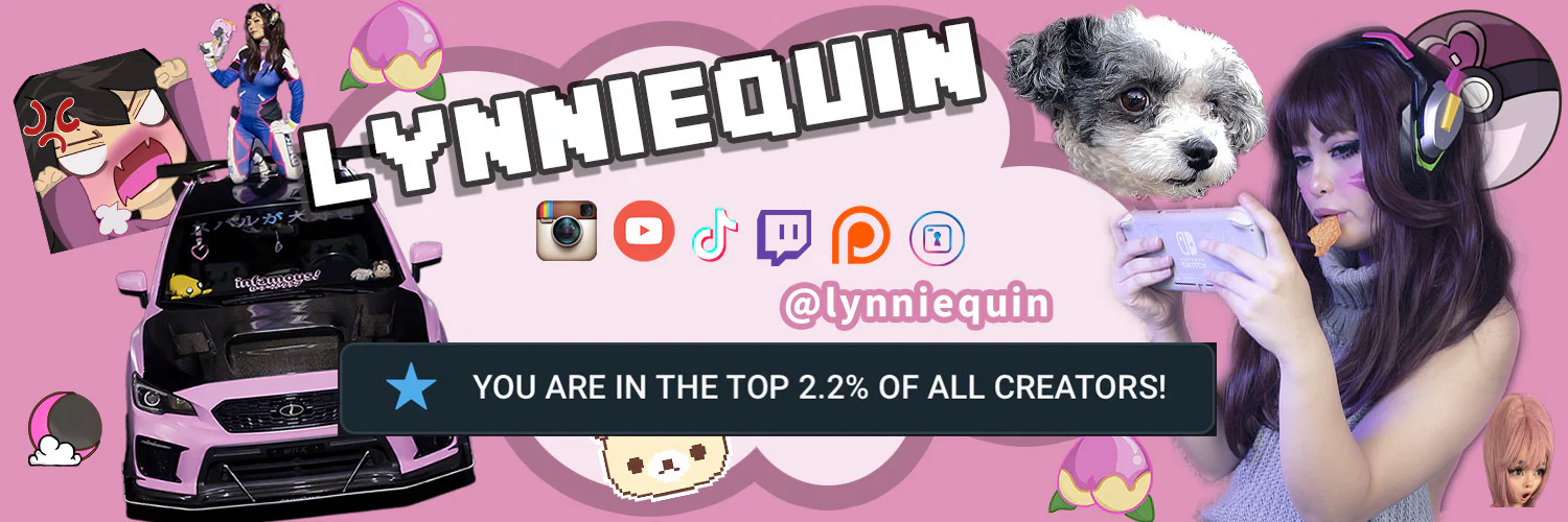 FREE OF // LynnieQuin ♡︎ profile banner