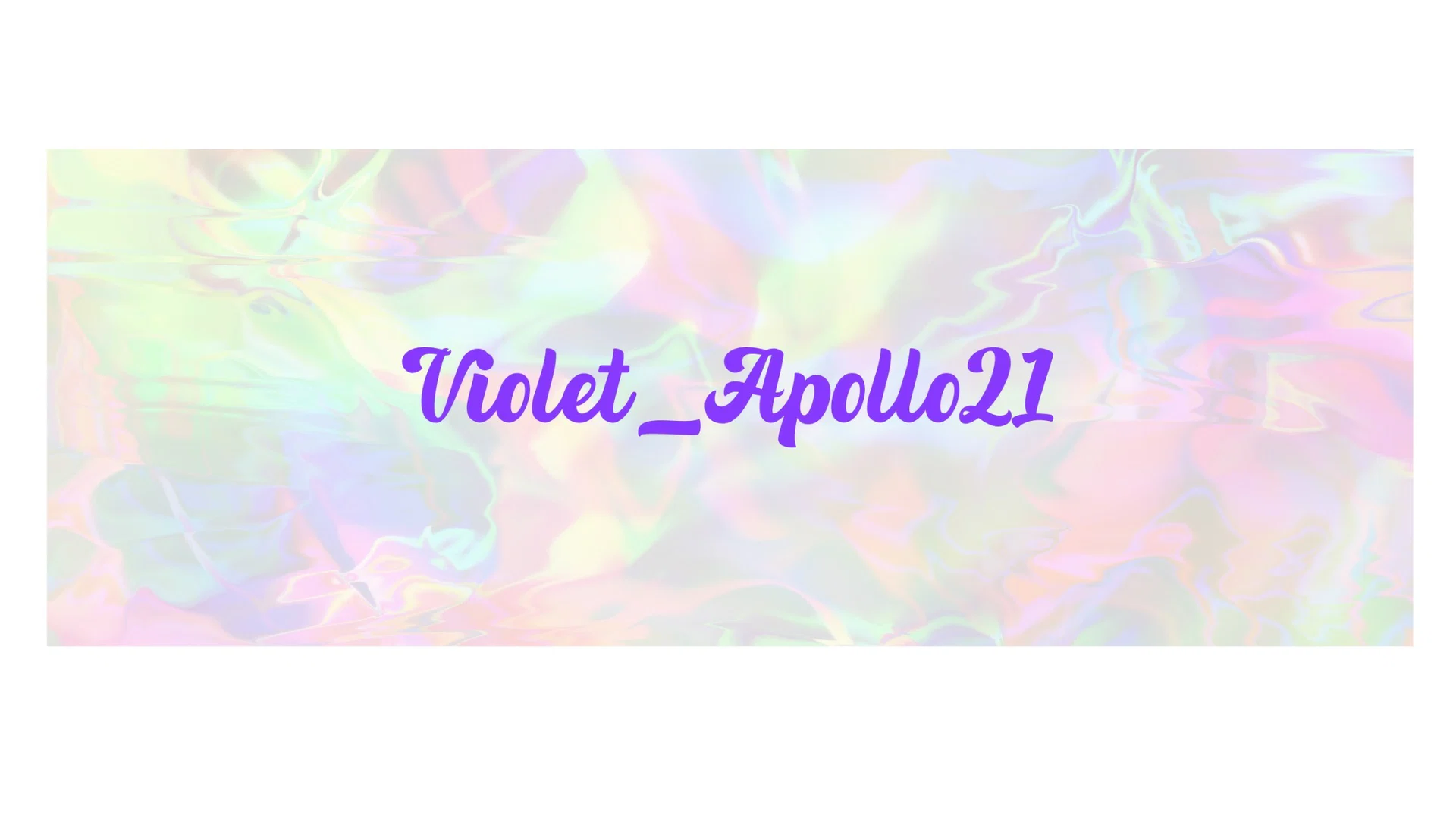 Violet profile banner