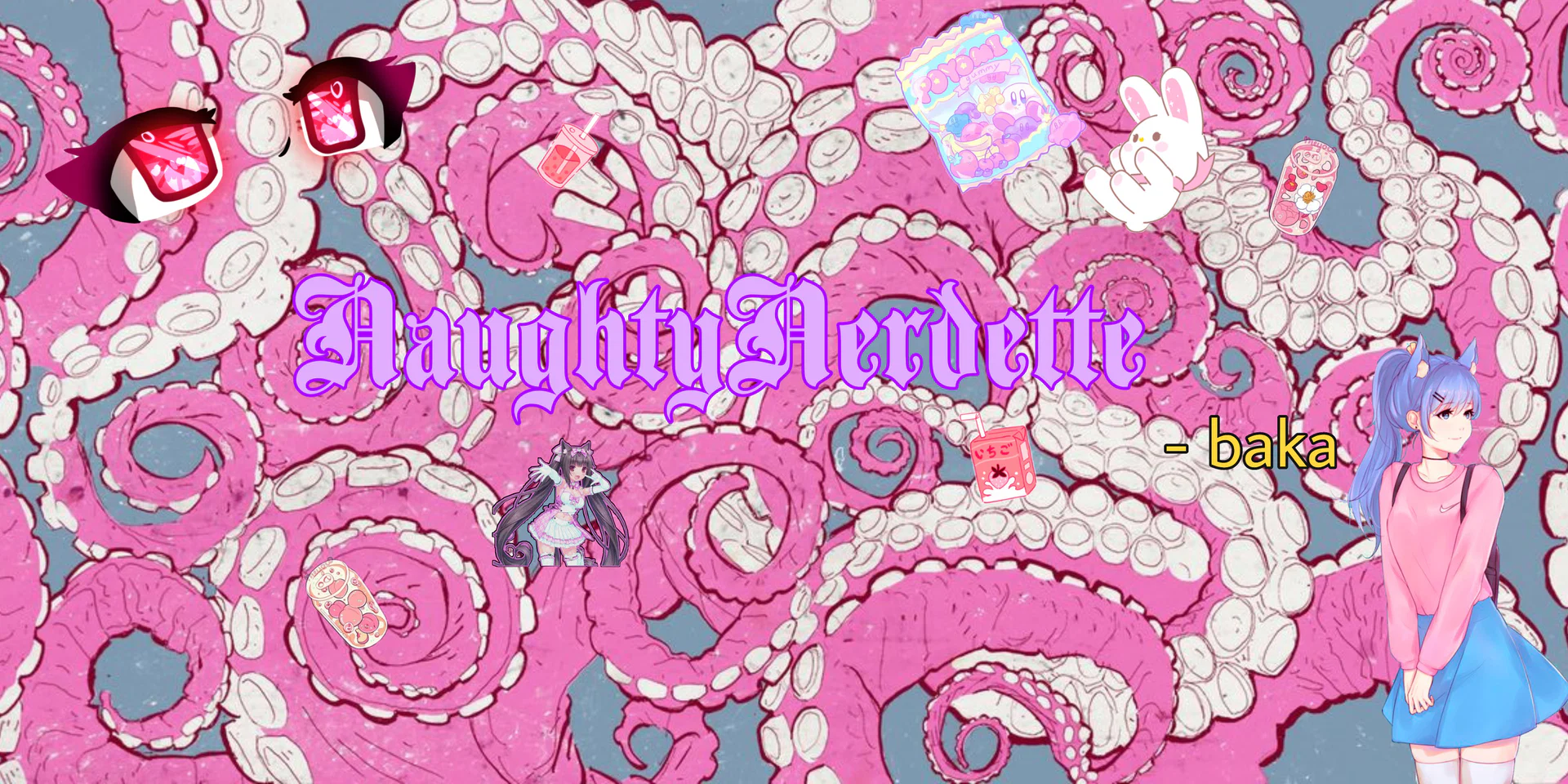 That naughty nerd girl profile banner