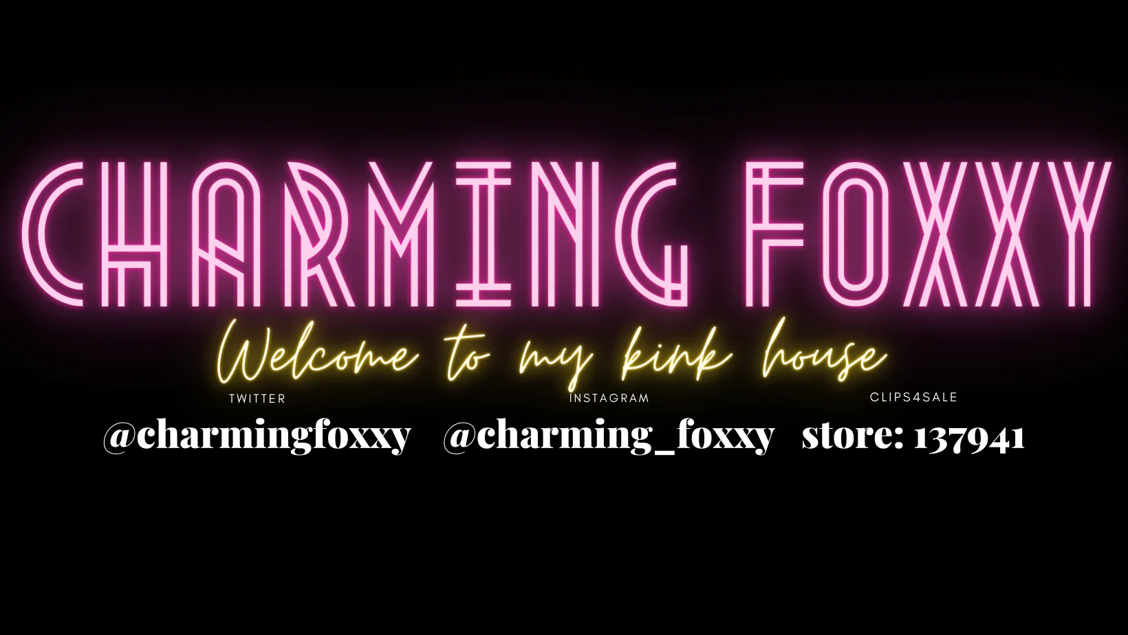 Charming Foxxy profile banner