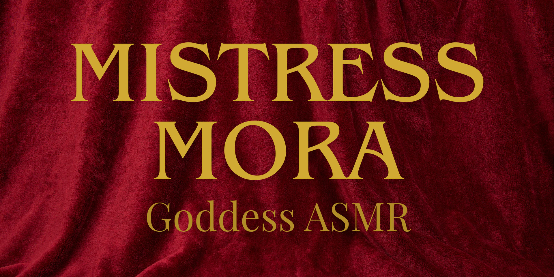 MORA GODDESS ASMR profile banner