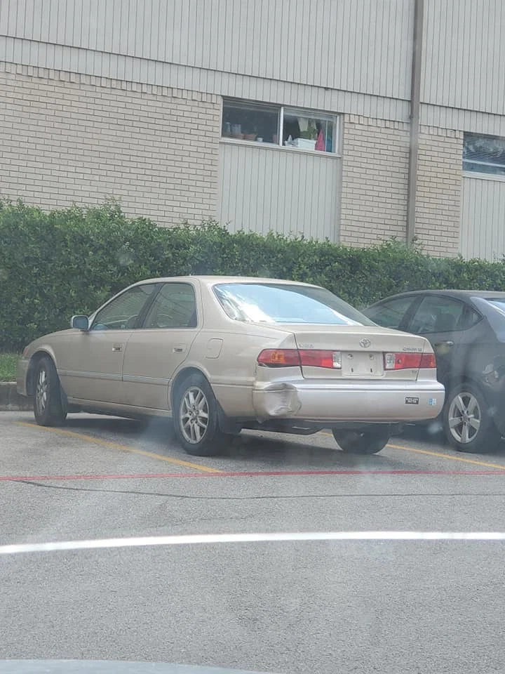 Camrys with dented bumpers profile banner