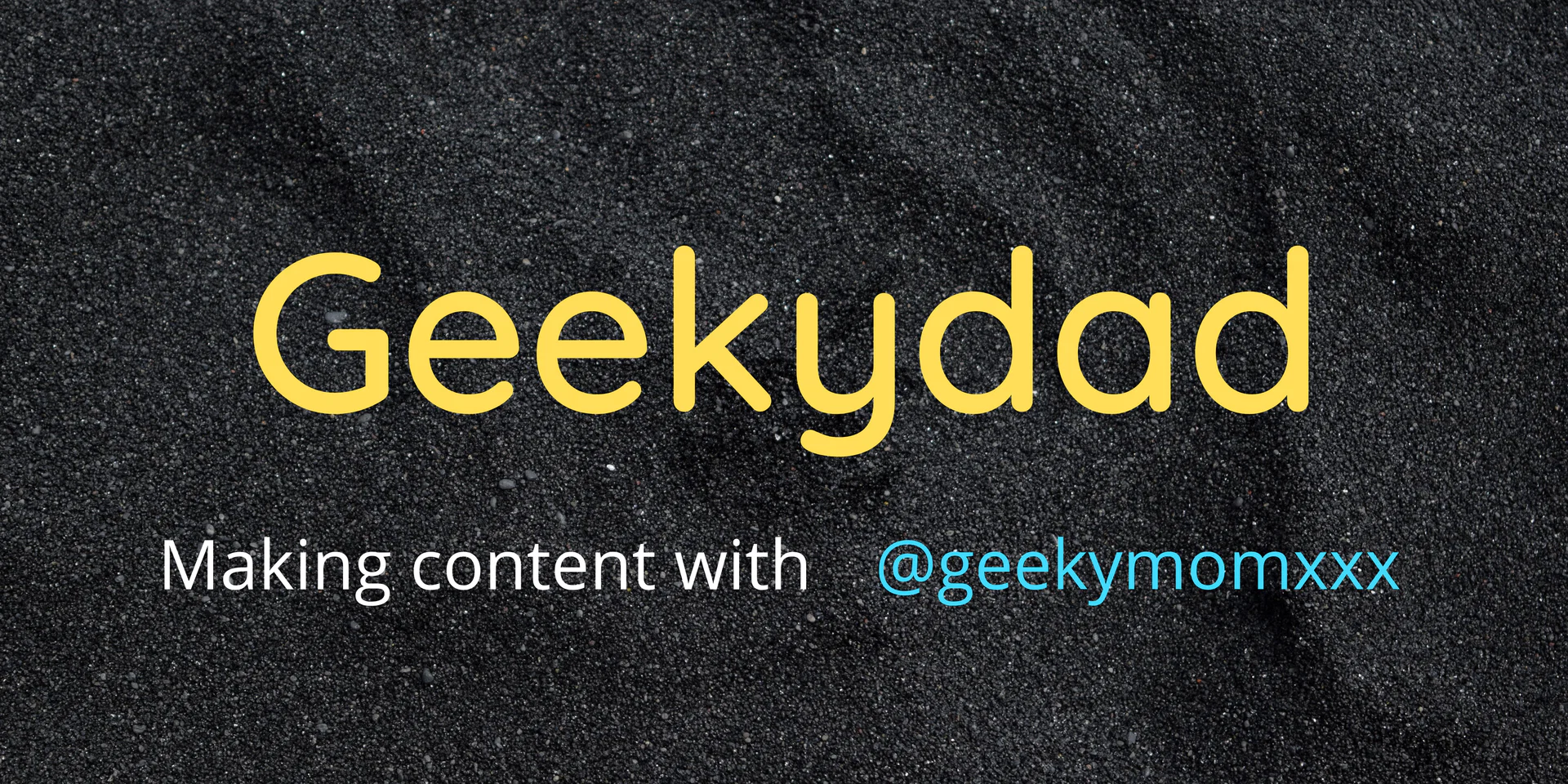 Geekydad profile banner