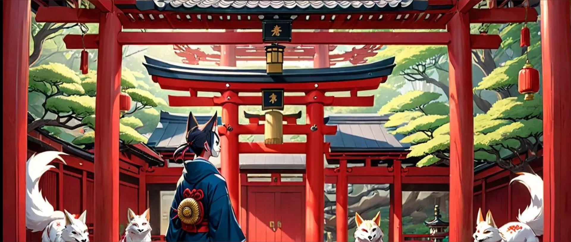 ⛩️ Fluffy Kitsune & Fox Maiden (B/G) ⛩️ profile banner