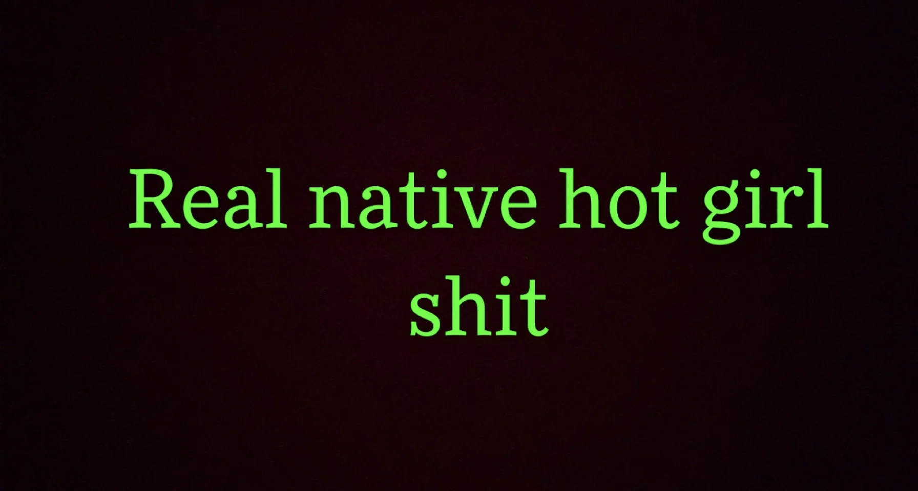 RealNativeHotGirl profile banner