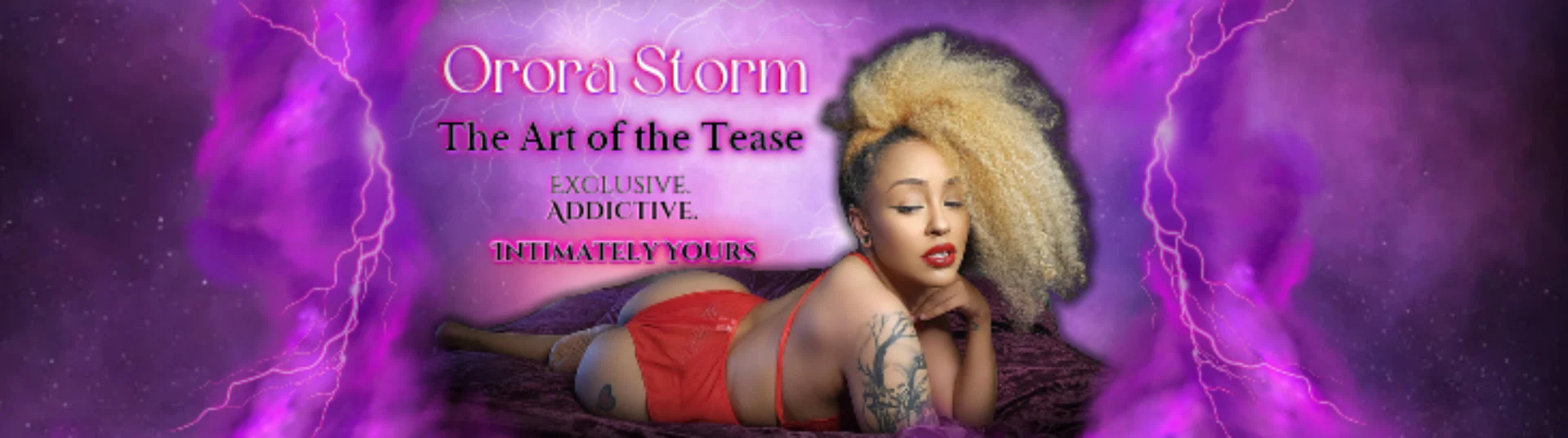 Goddess Orora Storm profile banner