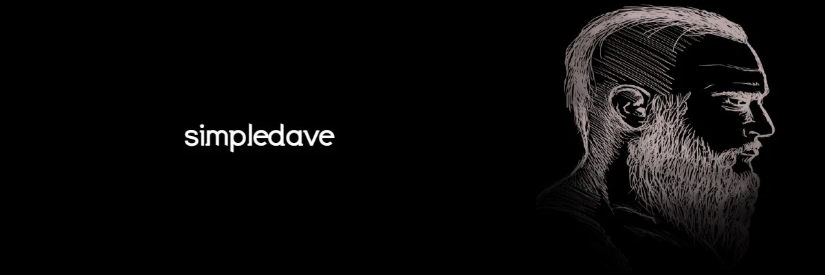 Simple Dave profile banner