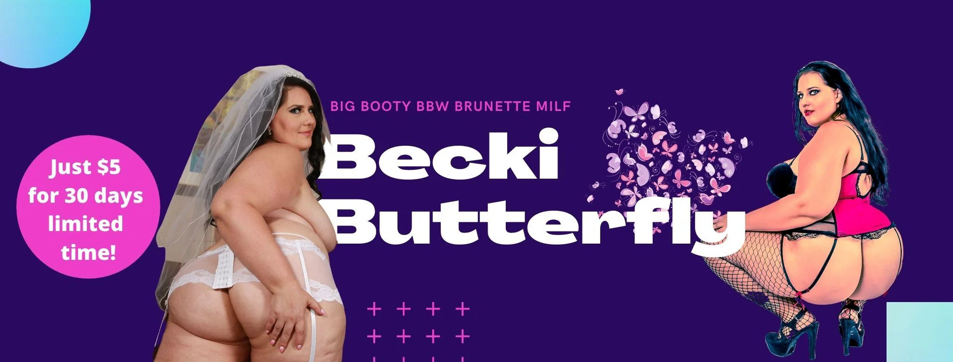 BBW BIG BOOTY MILF BECKI BUTTERFLY profile banner