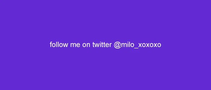 Milo profile banner