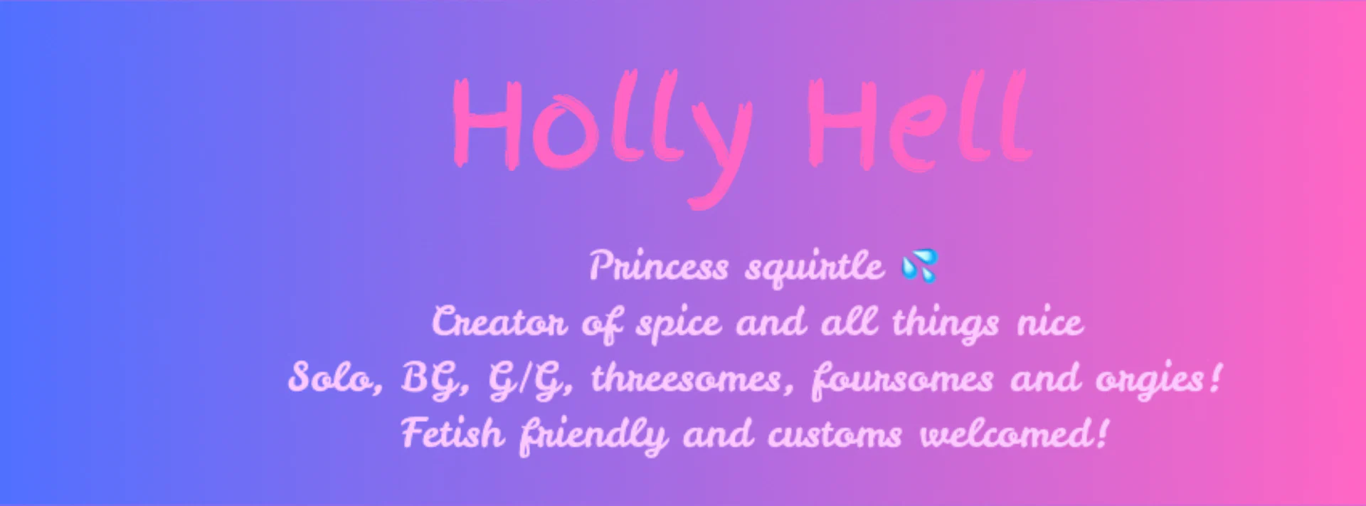 Holly Hell profile banner