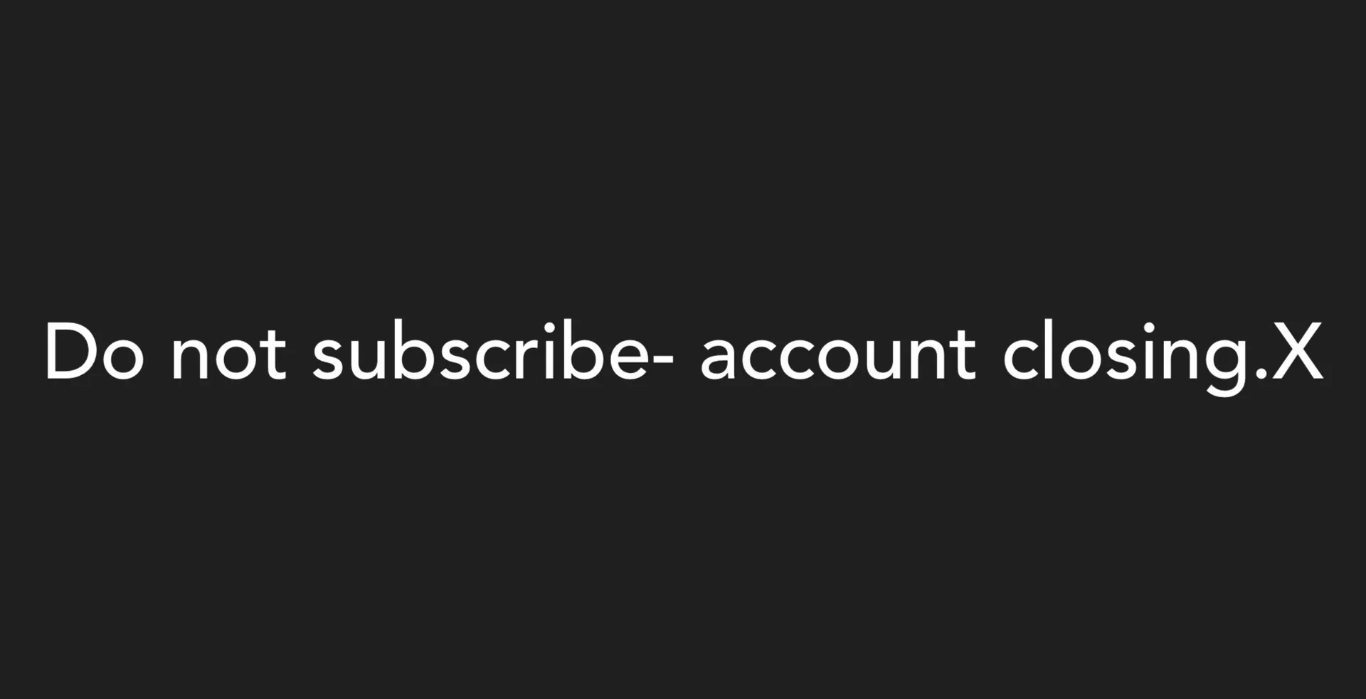 Account Closed profile banner