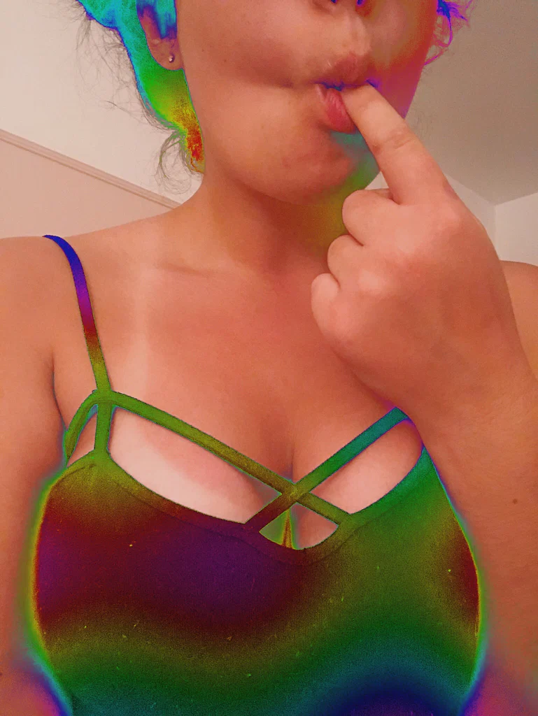 Baddie with a bong