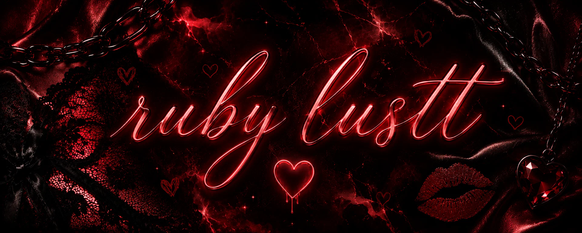 Ruby Lustt 🕷️🕸️🖤🍒♥️ profile banner