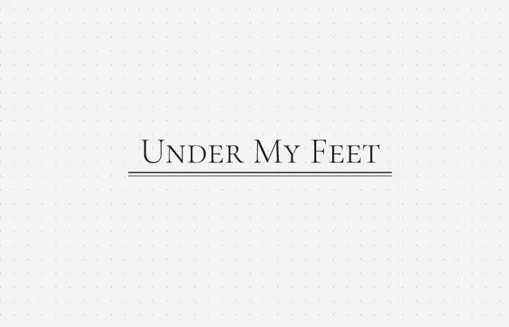 Under my feet profile banner
