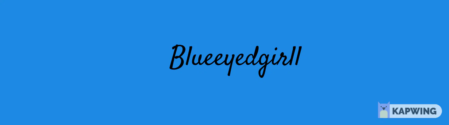 Blue eyes profile banner