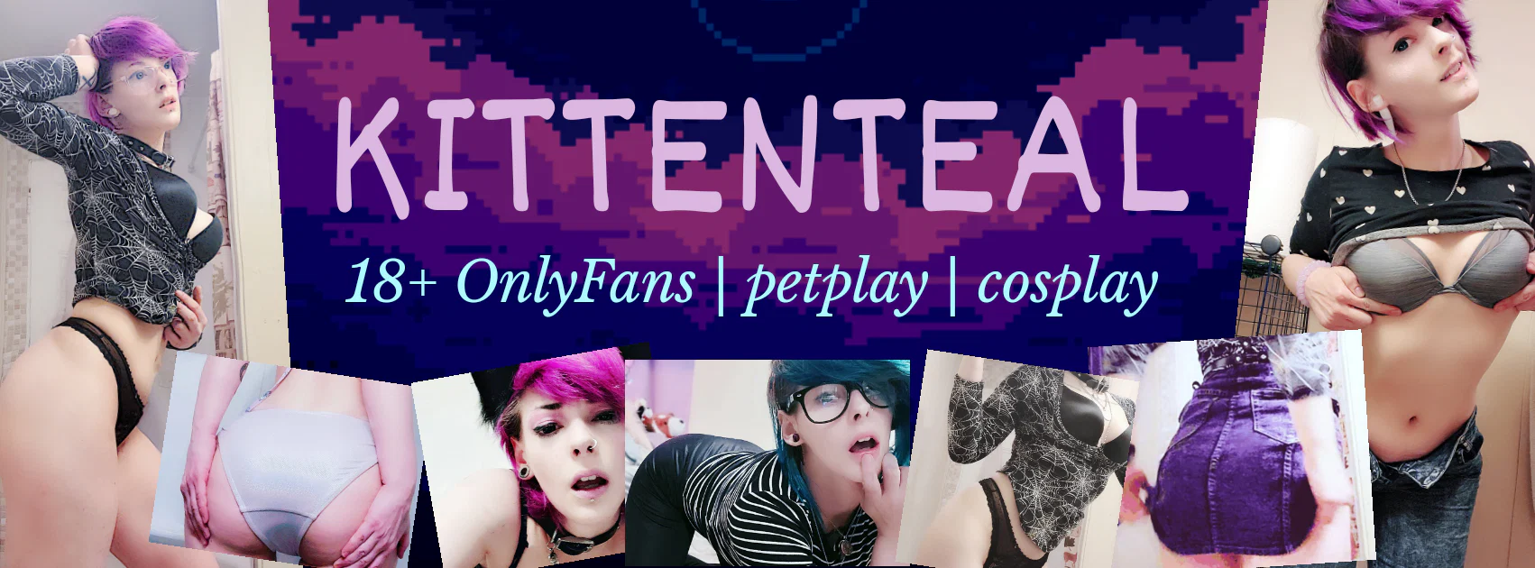 ᓚᘏᗢ ♡ Kitten Teal ♡ ᗢᘏᓗ profile banner