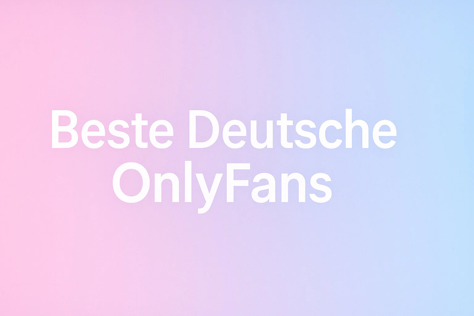 Beste Deutsche Onlyfans profile banner