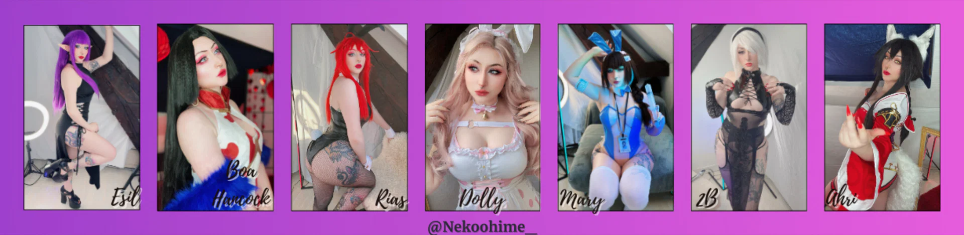 Nekoohime_ π₯ Lewd Cosplayer profile banner