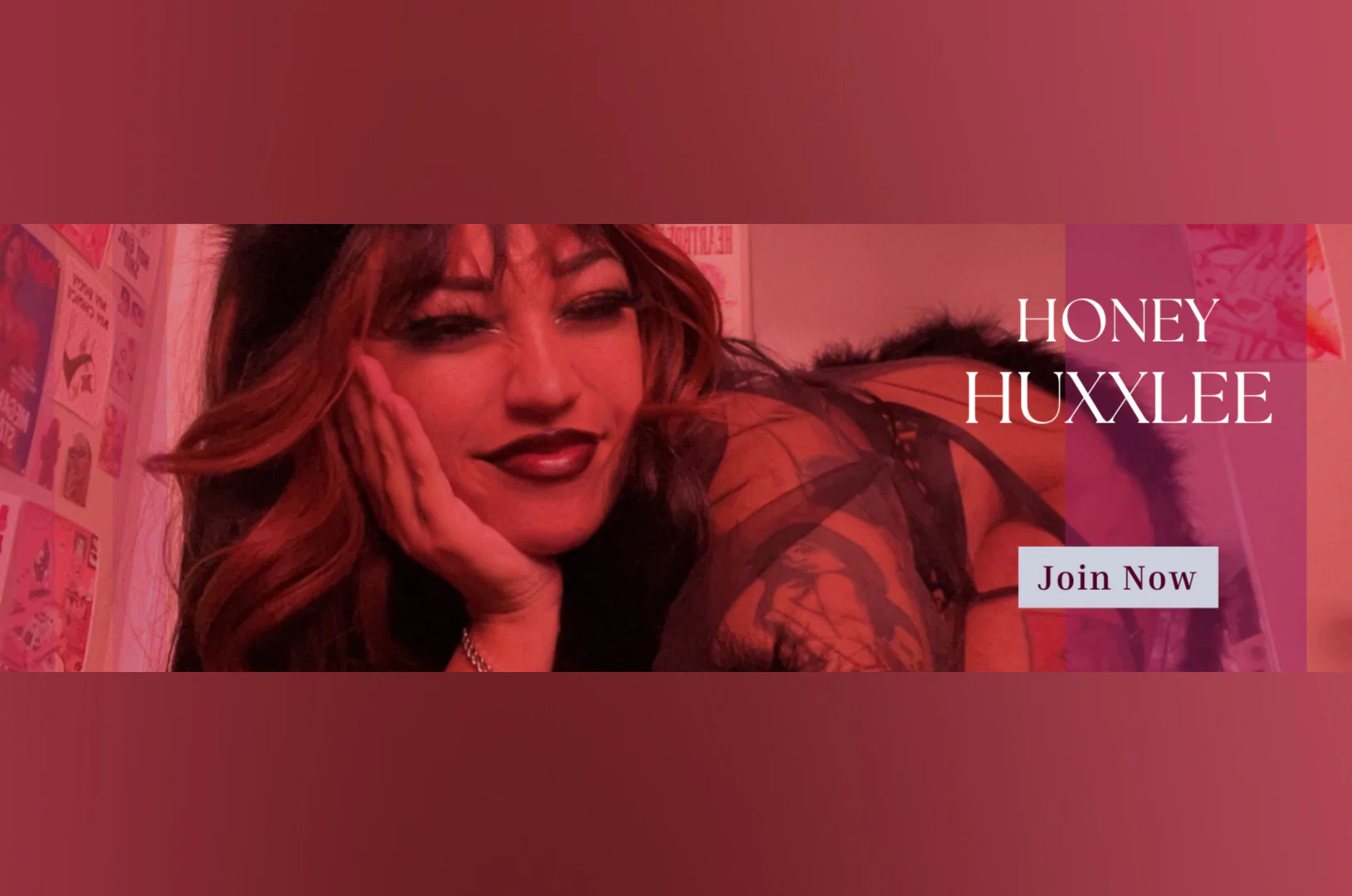 honey huxxlee 🍓 profile banner