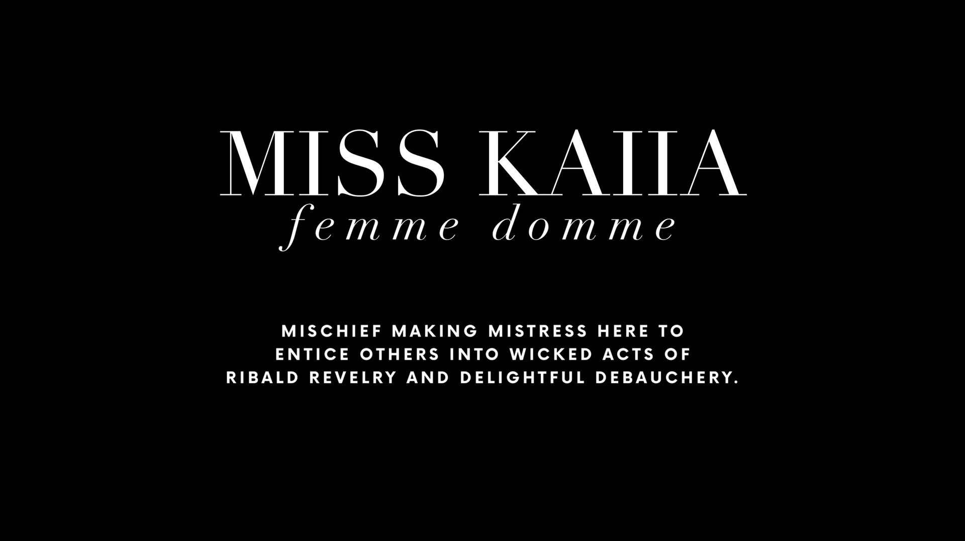 Miss Kaiia profile banner
