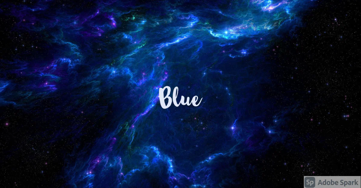 Blue profile banner